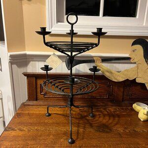 Pottery Barn Rustic Wire Taper Centerpiece